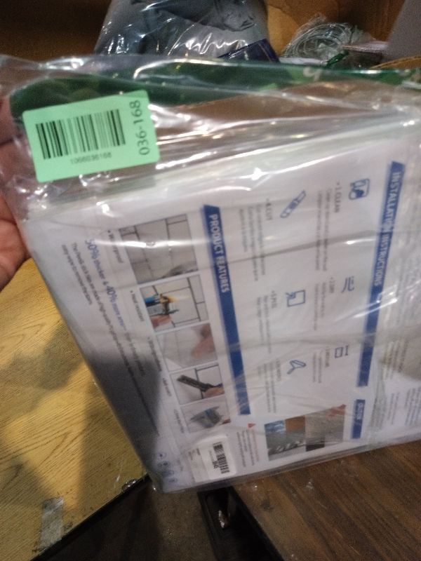 Photo 1 of 10-Sheet Upgraded Thick Peel and Stick Kitchen Backsplash Tiles,Waterproof Premium Self-Adhesive Wall Tile Stick on Backsplash for Kitchen,Bathroom and Fireplace(White,12"×12")