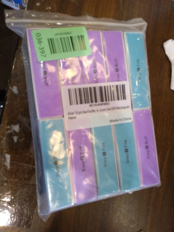 Photo 1 of 10PCS Nail Buffer Block, AHIER 4 Way Colorful Buffing Block Shine Polisher Nail Buffing File Manicure File Sanding Files