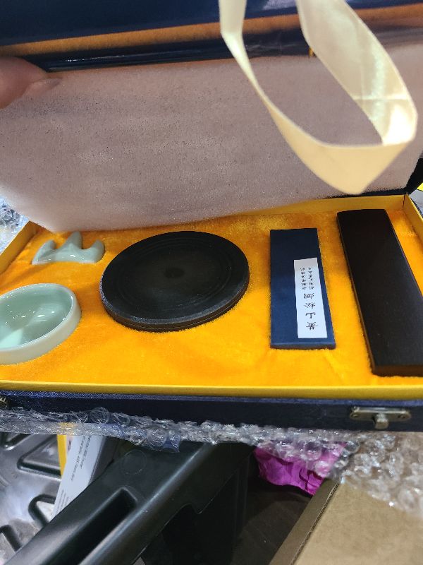 Photo 1 of 14 Pieces Chinese Calligraphy Brushes Gift Set Painting Brushes Watercolor Tools Set Sumi Painting Kanji Art New Year Gift with Calligraphy Copy Card and Professional Water Writing Cloth for Beginners