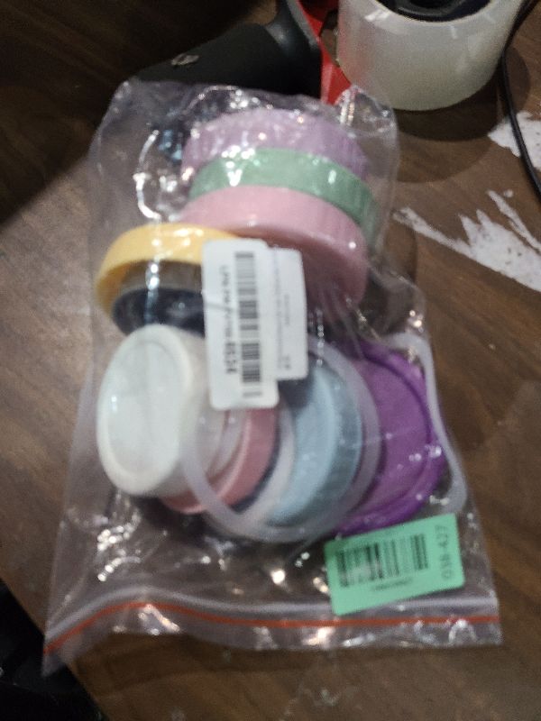 Photo 1 of [16 Piece]8 Wide Mouth + 8 Regular Mouth Mason Jar Lids, Multi Color Plastic Lids for Mason Jars with Silicone Rings, Thickened Leak-Proof Canning Lids Regular Wide Mouth