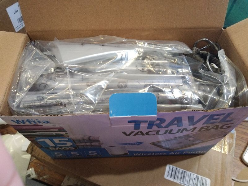 Photo 1 of 15 Packs Vacuum Bags for Travel with Rechargeable Pump, 3 Sizes Vacuum Seal Bags for Clothing, Compression Vacuum Travel Bags for Luggage, Vacuum Packing Bags for Closet Organization