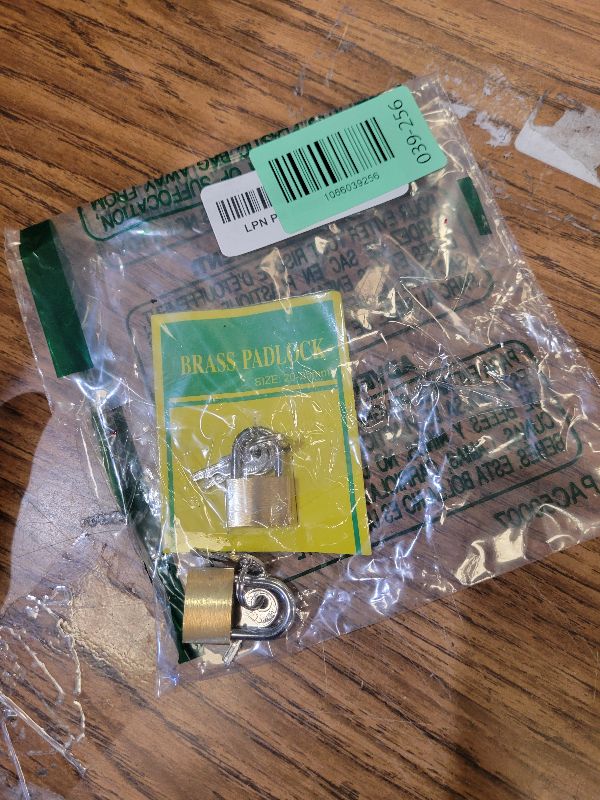 Photo 1 of 2 Pcs Small Solid Brass Locks with Keys, 20mm + 25mm Mini Key Locks, for Luggage, Backpack, Gym Locker, Jewelry Box (20-25mm)