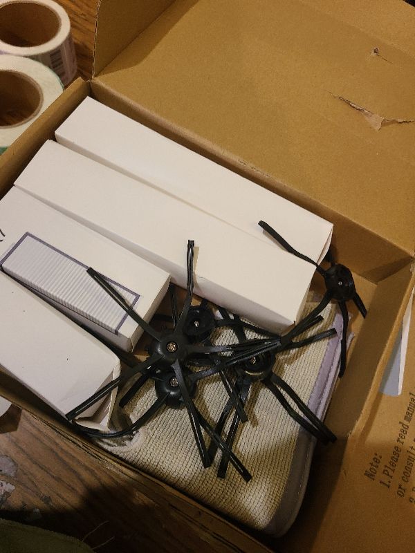 Photo 1 of 18Pcs Q7 Accessories Kit Replacement Compatible with Roborock Q7 / Q7+ / Q7 Max / Q7 Max+ Robot Vacuum, 2 Main Brush, 4 Mop Cloth Pads, 6 Side Brushes, 4 Washable Filter, 1 Tool (Not for Q7 M5)