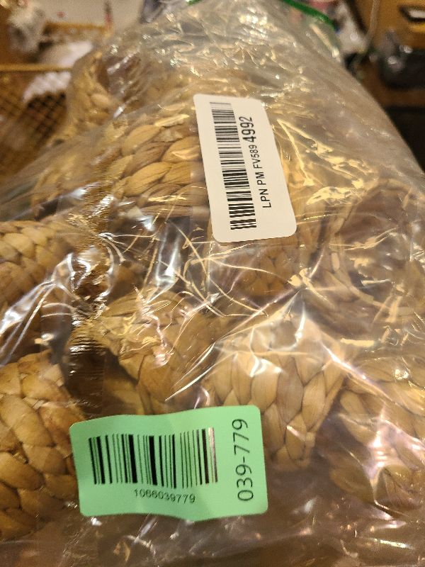 Photo 1 of 18 Pcs Rustic Woven Napkin Rings, Table Decor Handmade Fall Napkin Rings, Farmhouse Rustic Woven Napkins Holders by Natural Gourd Grass, for Thanksgiving, Christmas, New Year, Easter, Wedding