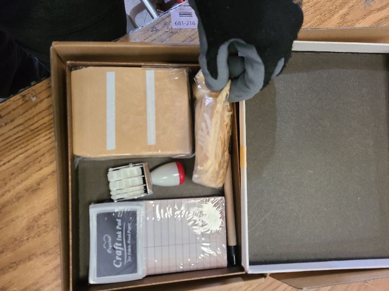 Photo 1 of 105 Pieces Library Card Pockets Personal Library Kit with 50 Due Date Note Cards 50 Self Adhesive Envelope Seeves Rubber Stamp Line Dater Inkpad Roller Pens Gold Raffia Gift Box for Gifts Book Lovers