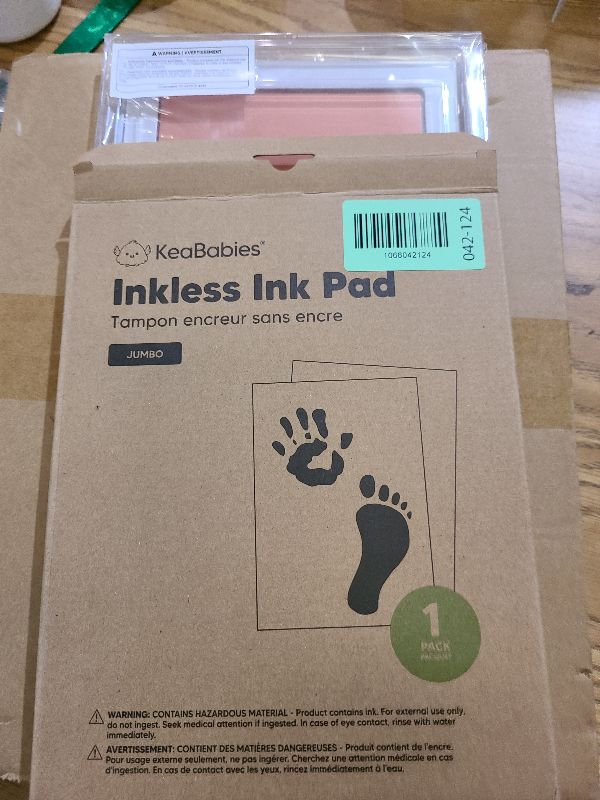 Photo 1 of 1-Pack Inkless Baby Hand and Footprint Kit - Mess Free Ink Pad for Newborn Keepsake, Dog Nose & Paw Print Kit, Clean Touch Ink Pad for Baby Hand & Footprints, Ideal New Mom Gifts (Candy Pink, J)