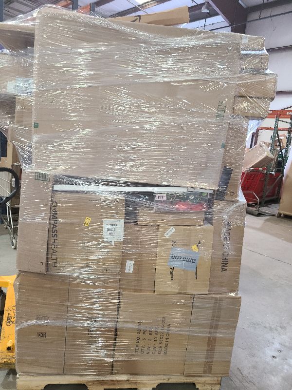 Photo 1 of As is general merchandise pallet roughly 60 items  average

