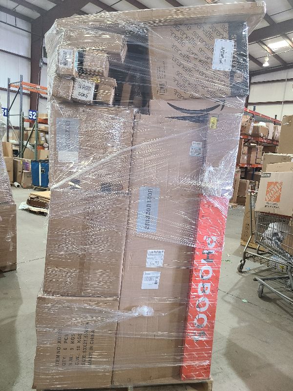 Photo 1 of As is general merchandise pallet roughly 60 items  average

