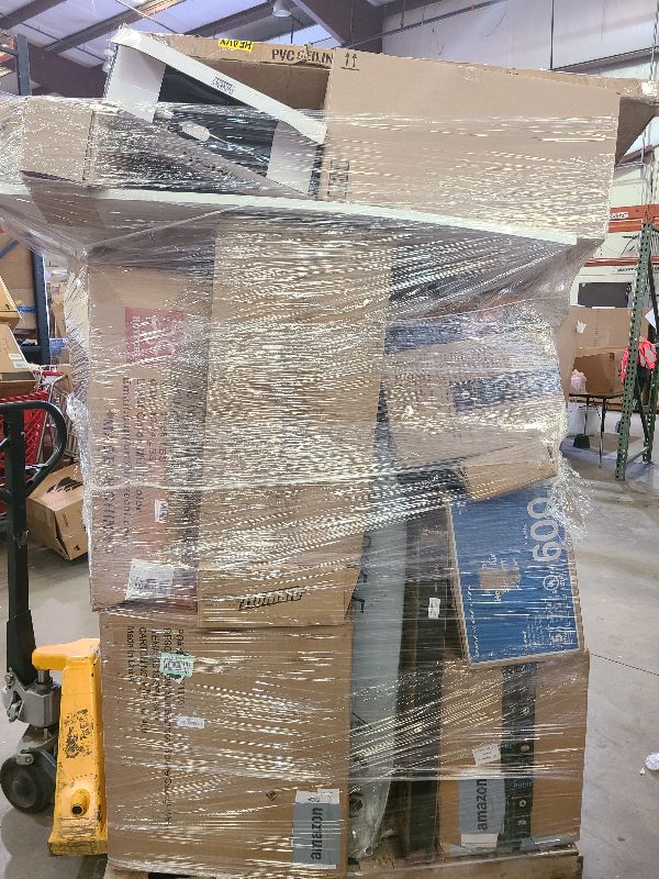 Photo 1 of As is general merchandise pallet roughly 60 items  average

