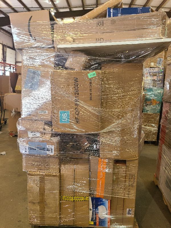 Photo 1 of As is general merchandise pallet roughly 60 items  average


