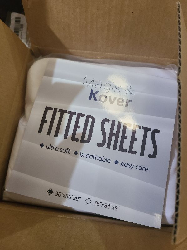 Photo 1 of 2 Pack Twin Mattress Protector Waterproof Cover, Waterproof Bed Twin Fitted Sheet Only, Machine Washable 14" Deep Pocket Twin Size Mattress Covers for Kids Bed, White