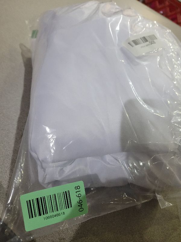 Photo 1 of 2 Pack White Round Tablecloths, 120 Inch Stain Resistant and Wrinkle Polyester Fabric Washable Table Clothes Cover for Kitchen Dining, Wedding, Reception Banquet, Birthday Party, Buffet Restaurant