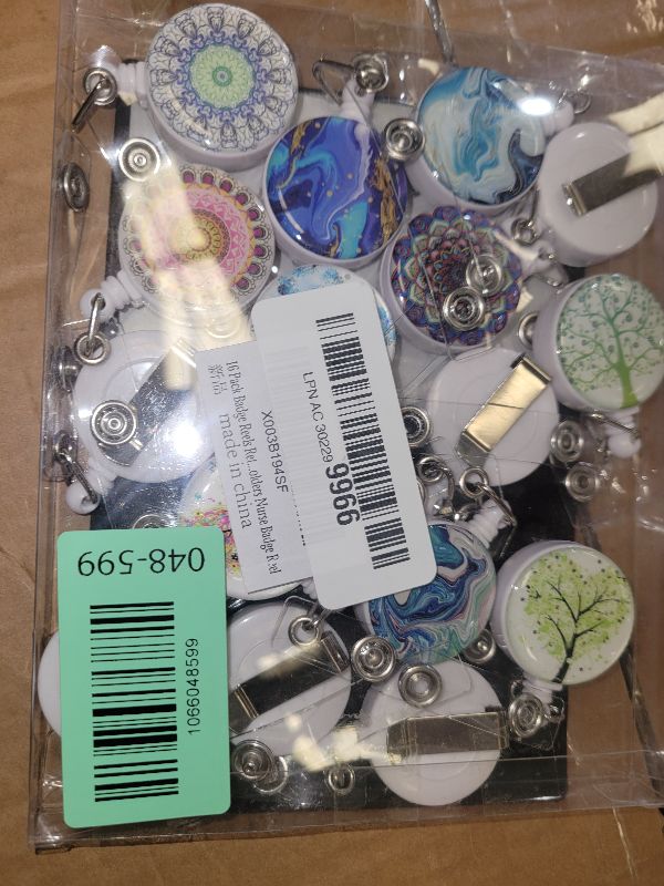 Photo 1 of 16 Pack Badge Reels for Nurses ID Badge Holder with Clip Retractable Badge Holders