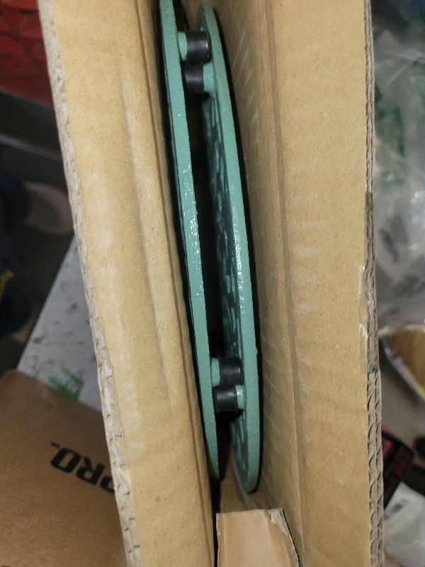 Photo 1 of 2 Pack Cast Iron Trivets, Green Oval Trivet 9.6"x7.3", Heat Resistant Metal Trivets for Hot Dishes Pots Pans Plates Teapot, Heavy Duty Cast Iron Pot Holder for Kitchen Countertops Dining Table