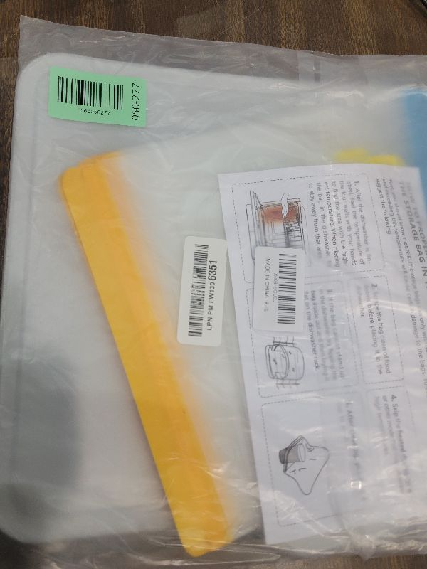 Photo 1 of 10 Pack Dishwasher Safe Reusable Bags, Leakproof Reusable Freezer Bags, BPA Free Food Storage Bags for Lunch Marinate Food Travel - 3 Gallon 3 Snack 4 Sandwich Bags