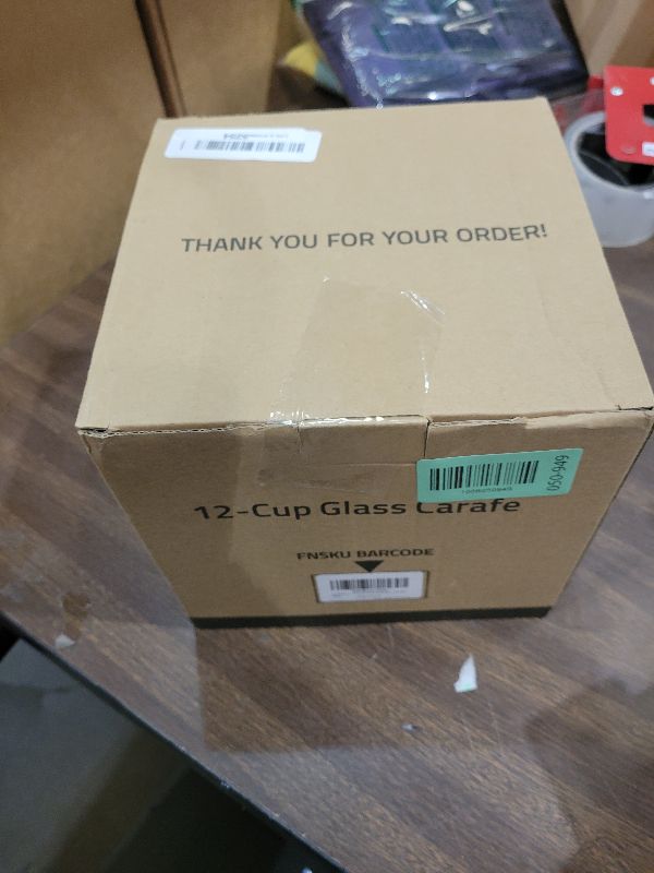 Photo 1 of 12-Cup Replacement Coffee Carafe Compatible with Mr. Coffee Coffee maker Pot, Replace Part# PLD12 PLD12-RB Series, Black Handle