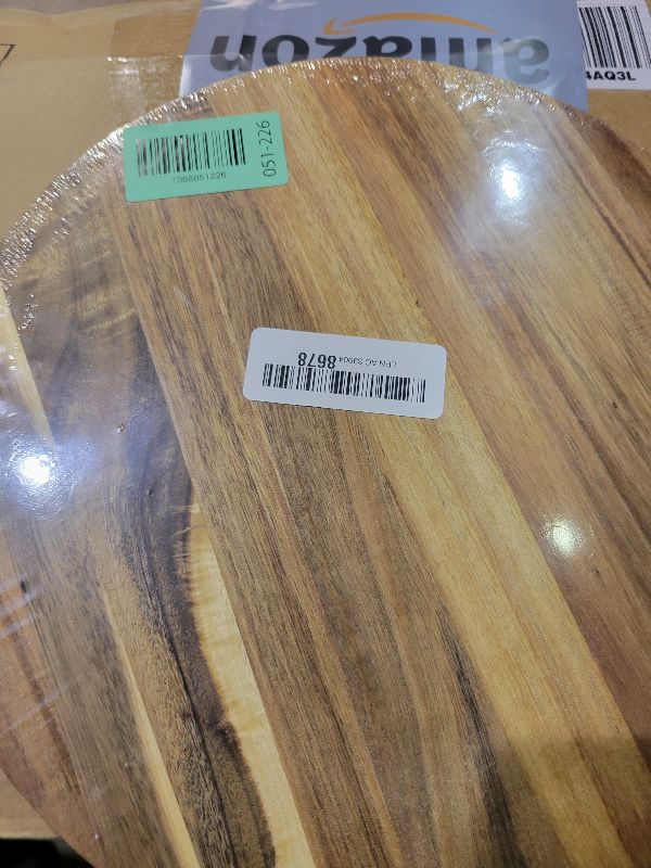 Photo 1 of 11.5 Inches Candle Holder Tray Home Decor, Round Wood Tray for Coffee Table, Small Wooden Serving Decorative Trays for Home