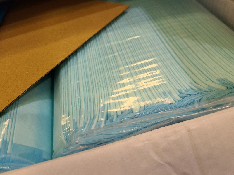 Photo 1 of 100 Count 22” x 22” Super Absorbency Disposable Underpads, Leakproof Quick Drying Disposable Pads for Baby, Puppy and Adults, Puppy Pads, Cat Pee Pads for Dogs, Potty Puppy Training Pads