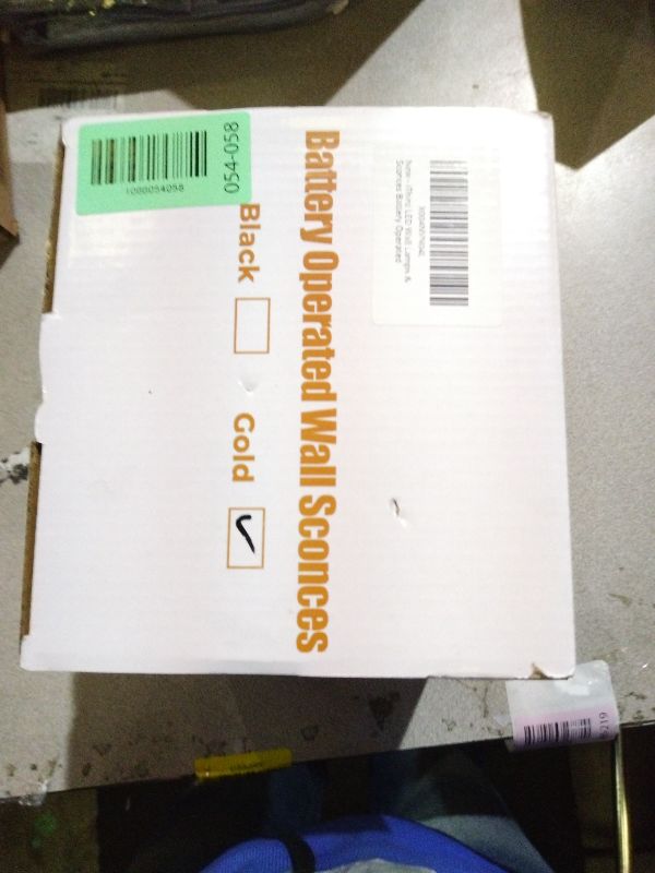 Photo 1 of 1 Pack Battery Operated Wall Sconce Light: 6000mAh Gold Rechargeable Wall Lights with Touch and Remote, 4CCT Dimmable Battery Powered Wireless Scone Lighting for Bedroom Bathroom Hallway Living Room