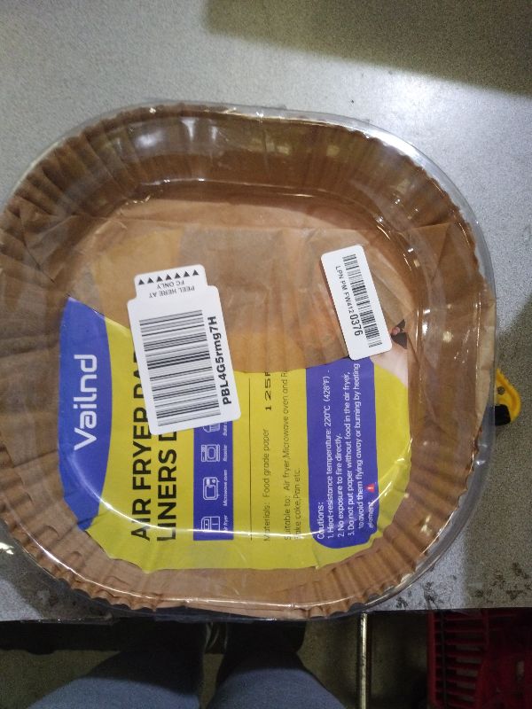 Photo 1 of 125pcs Air Fryer Paper Liners 8In Square