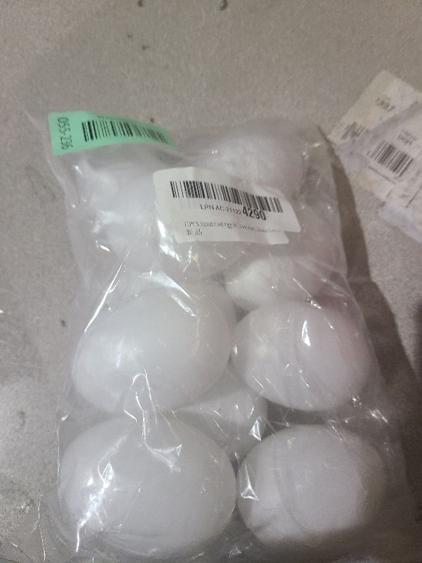 Photo 1 of 10PCS Simulation Egg White Plastic Fake Eggs DIY Easter Ornaments Painting and Realistic Egg Crafts for Party Home Decor