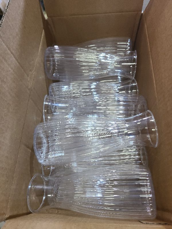 Photo 1 of 18 Pcs Plastic Bud Vases Bulk, Small Clear Flower Containers, Shatterproof Crystal Bud Vases for Centerpieces, Wedding, Home Table Decorations, Formal Dinners