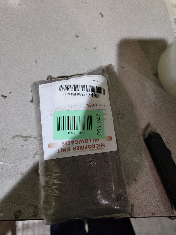 Photo 1 of 2-Pack Stretch Pillow Cases - Jersey Knit & Envelope Closure Pillowcases with Ultra Soft T-Shirt Like Polyester Blend - Suitable for Queen or Standard Size Set of 2, Heather Brown