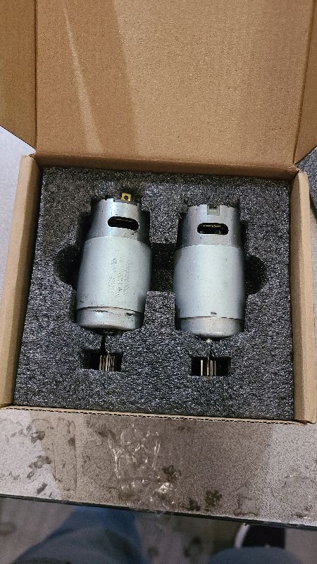 Photo 1 of 2 Pcs 550 40000RPM Electric Motor High Speed RS550 12V Motor Gearbox Accessories for Power Wheels Children Ride On Car Replacement Parts
