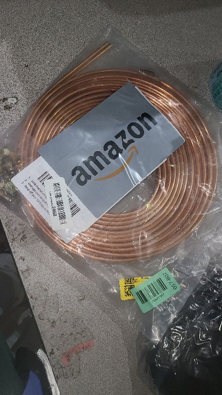 Photo 1 of 2 Sets 3/16 Brake Line 25 ft Copper Nickel Tubing, Stainless Steel Brake Line Clamps Repair Kit With 32 Fitting