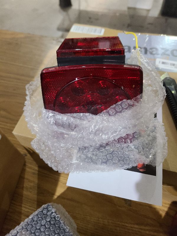 Photo 1 of  LED Trailer Light Kit, Super Bright Submersible Brake Stop Turn Tail License Lights for Under 80" Camper Truck RV Boat Snowmobile, IP68 Waterproof, DOT Certified, 25ft Wiring Harness