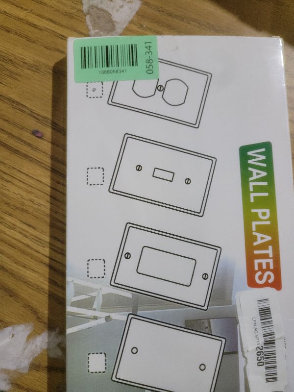 Photo 1 of 12Pack Duplex Outlet Covers Wall Plate, Dual Light Switch Cover, UL Listed, Standard Size 1-Gang 4.53" x 2.76", Unbreakable and High Temperature Resistant Wall Outlet Covers (White)