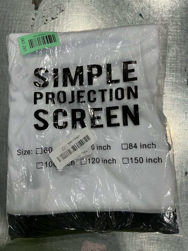 Photo 1 of 100 Inch Holographic Rear Projection Screen - Portable Foldable Double-Sided Anti-Wrinkle Projector Screen for Halloween, Christmas, Movie Nights & Holiday Parties | Indoor Hologram Video Projection