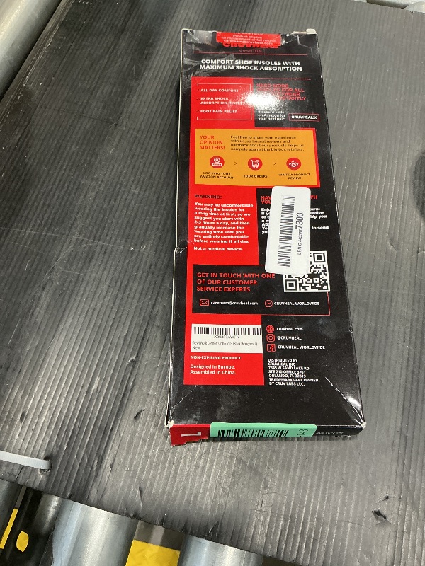 Photo 1 of (New) Work Comfort Orthotic Insoles - Anti Fatigue Shoe Insert Men Women - Low Arch Support - Shock Absorption - Foot Pain Relief - Work Boot Insoles (Black Hexagons, L)