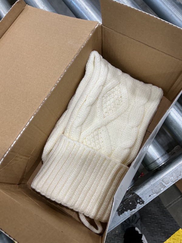 Photo 1 of ***SEE CLERK COMMENTS*** Doitory Christmas Stockings 18 Inches,Long Knitted Socks Christmas Decoration Hanging Stocking Fireplace Xmas Tree Stocking for Home Family?4 White?