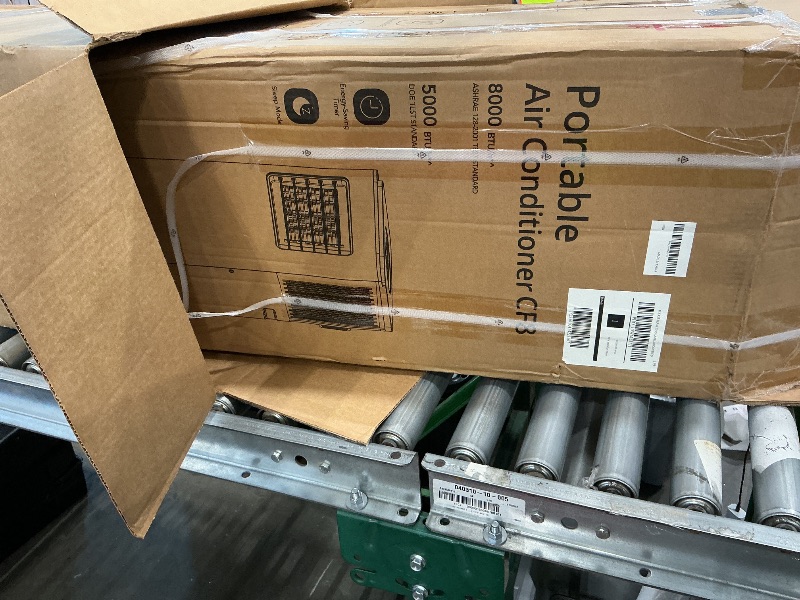 Photo 1 of  8000 BTU Portable Air Conditioner, with Cooling, Dehumidifier, Fan, Remote Control and Window Mount Kit Included, White, 24H Timer