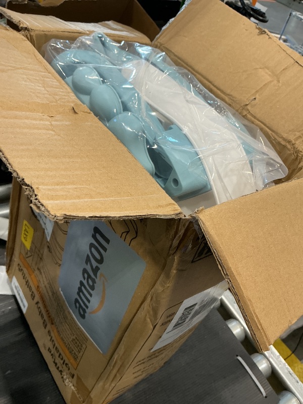 Photo 1 of Collapsible Baby Bathtub for Newborns to Toddler with Real-time Temp Monitor & Floating Cushion,Portable Travel Tub for 0-36 Month, Foldable Baby Bath Tub for Infants Boy (Light Blue)