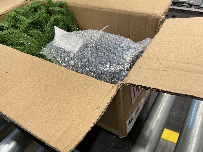 Photo 1 of *USED*
ENVEN 2FT Artificial Norfolk Pine Christmas Tree – Tabletop Faux Tree Unlit/Prelit with 50 LED Lights & 8-Function Battery Box, Pre-Assembled Holiday Decor for Home or Office (Prelit-2FT)