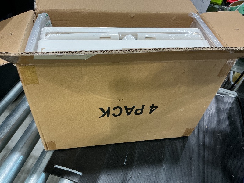 Photo 1 of YFXCVSL 4 Tier Plastic Storage Bins with Lid 23QT, Stackable Storage Containers with Wheels, Folding Storage Boxes, Collapsible Storage Bins, Closet Organizers and Storage for Living Room,Office,Dorm