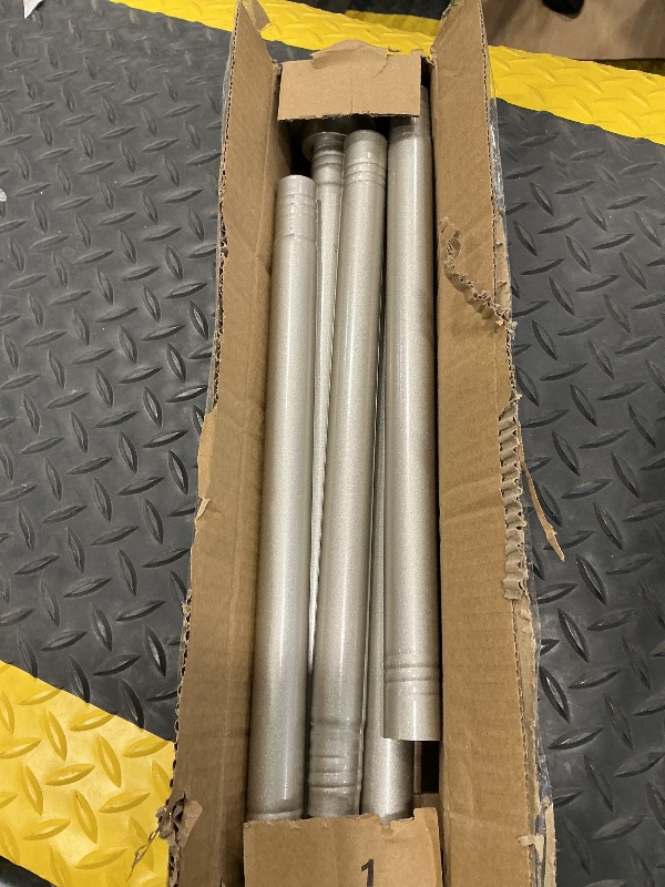 Photo 1 of *MISSING PARTS UNKNOWN*
Thestoa Brushed Nickel Shower Curtain Rod Adjustable 43-78 inch, 1"Diameter Spring Tension Curtain Rod No Drill, Anti-Rust Non-Slip Shower Rod for Bathroom Tension Rod