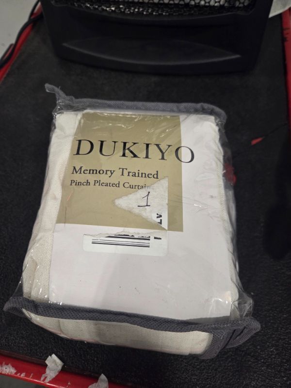 Photo 1 of **INCOMPLETE, ONLY INCLUDES ONE** White Linen Curtains 102 Inches Long 2 Panels Back Tab Hook Pleated Rod Pocket Cotton Polyester Blend Light Filtering Semi Sheer Curtain Drapes for Bedroom Living Room,Total 100 In Wide 8.5FT Length