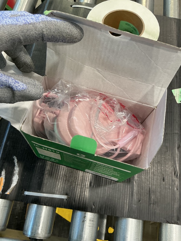 Photo 1 of **MINOR DAMAGE - USED**
iClever HS19 Kids Headphones with Microphone for School, Safe Volume Limited, Over-Ear Girls Boys Headphones for Kids with Shareport, Foldable Wired for iPad/Travel (Pink)