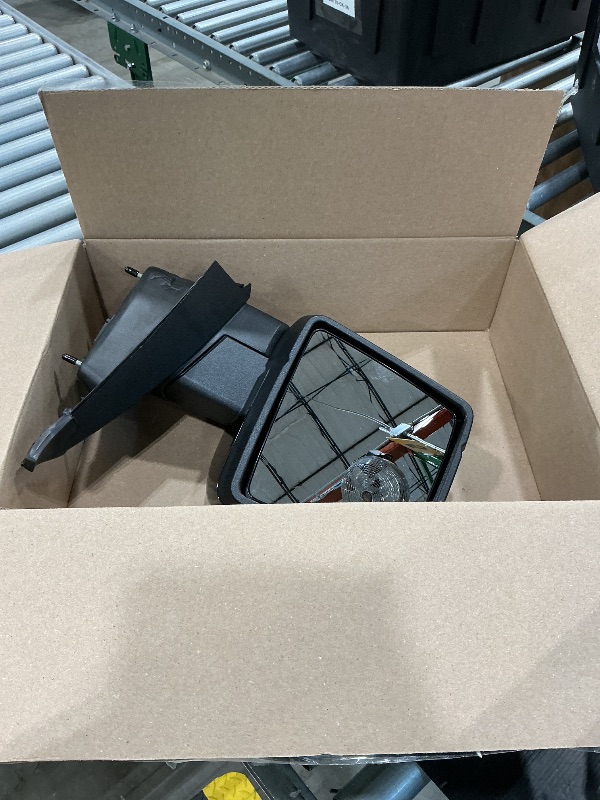 Photo 1 of 18 Pins Left Chrome Side Mirror Assembly Compatible With Ford F-150 F150 2015-2020 Power Folding W/Blind Spot Memory Driver Side Replacement For FO1320529