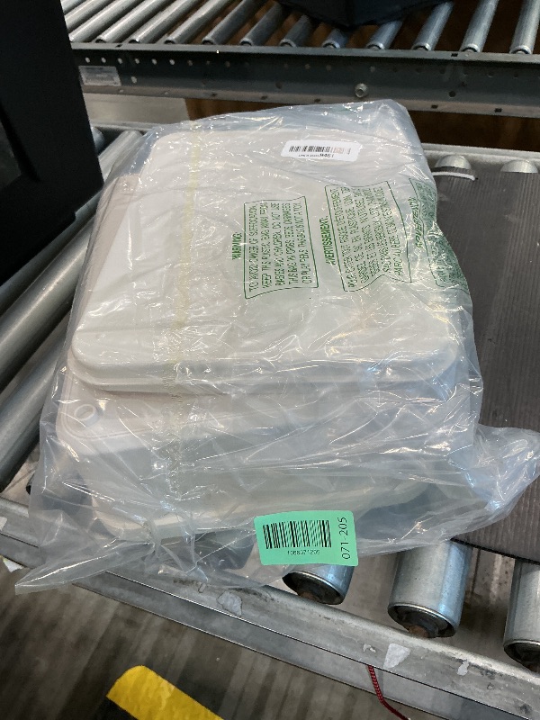 Photo 1 of Qiveno Lockable Storage Container Bin, 4.2 Gallon Capacity Organizer Box with Combination Lock, Heavy Duty Plastic Trunk, Usable As Item Organizer Or Office File Storage(White)