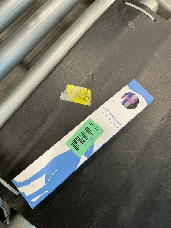 Photo 1 of Flashseen LED Dog Collar, Light Up Dog Collar Light USB Rechargeable, Adjustable Comfortable Soft Mesh Safety Collar for Small, Medium, Large Dogs(Large, Purple)