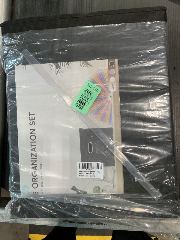 Photo 1 of **MISSING PARTS**
Vexalora File Organizer Box with Folder, 25 Pockets Accordion File Organizer with Colored Labels, Upgraded & Portable File Folders for Home, Office, School, Black