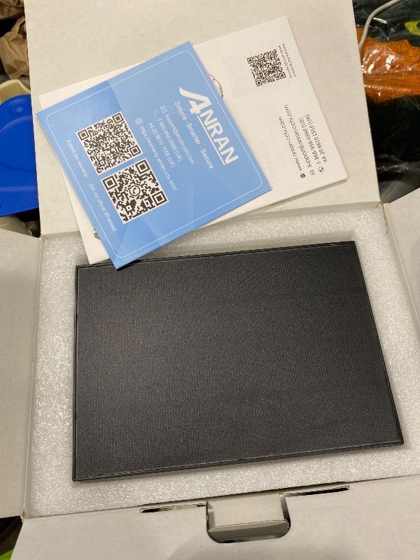 Photo 1 of **Partial Set - ONLY 1 camera**
ANRAN 3MP Security Camera Wireless Outdoor, 2K Solar Outdoor Camera with 360° View, Smart Siren, Spotlights, Color Night Vision, PIR Human Detection, Pan Tilt Control, 2-Way Talk, Q01 Grey 2 Packs