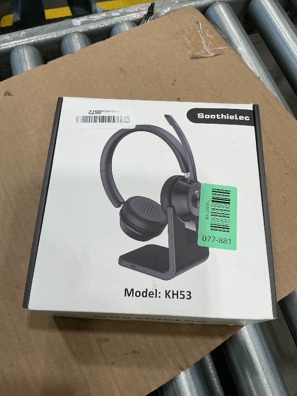 Photo 1 of (Upgraded Version) Wireless Headset, Bluetooth Headset with Noise Cancelling Microphone, Best Headphones with Mic Mute & USB Dongle for PC/Computer/Laptop/Cell Phones/Remote Work/Call Center