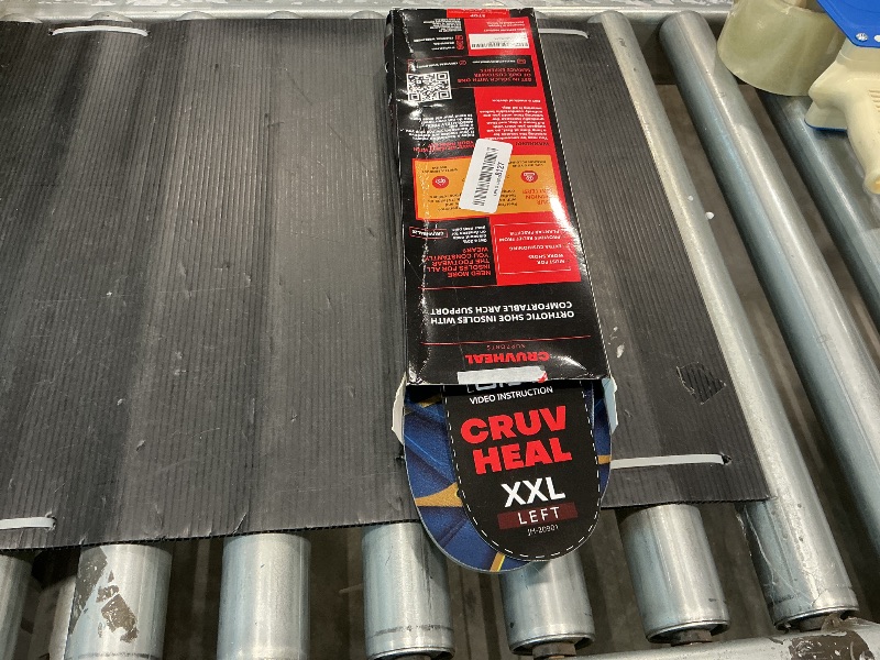 Photo 1 of (New) Work Orthotic Insoles - Anti Fatigue Medium Arch Support Shoe Insert Men Women - Plantar Fasciitis Flat Feet - Relieve Foot Pain - Work Boot Insoles Standing All Day (XXL, Blue Lines)