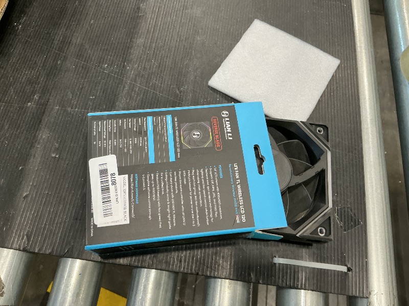 Photo 1 of **MISSING PARTS**
Lian Li UNI Fan TL LCD Wireless 120-Single Pack (Reverse Blade)-2.4 GHz Wireless Signal ARGB Fan-Infinity Mirror-Daisy-Chain-Syncing Lighting-Controller NOT Included & Required - Black (12RTLLCD1W1B)