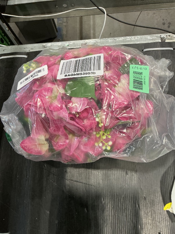 Photo 1 of 9.8inch Flower Balls for Centerpieces Light Purple Artificial Bougainvillea Decorative Ball with String for Wedding Party Garden Indoor Outdoor Home Decor(Light Purple)